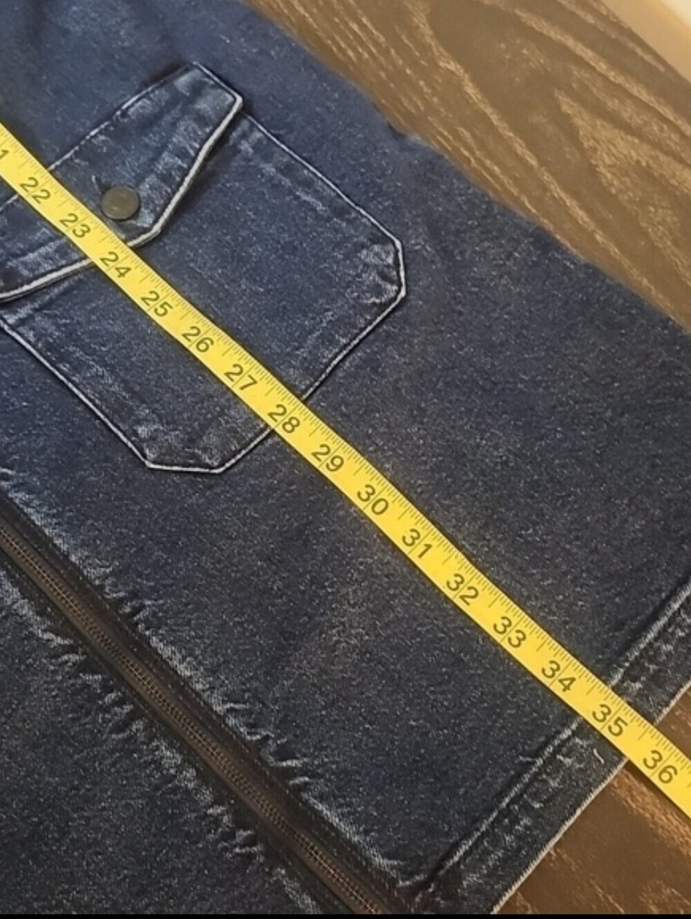 Rails Jefferson Jean Denim Zip Up Mini Dress Long Sleeve Size Large Y2K - Picture 5 of 9